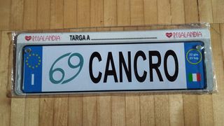 targa segno zodiacale CANCRO