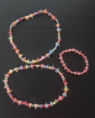 Collane e braccialetto bimba multicolor