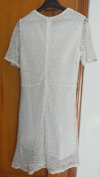 Vestido blanco crochet