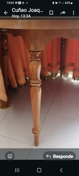 Mesa de madera maciza 