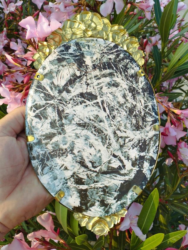 Specchio vintage dorato