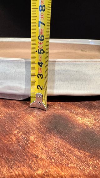 MACETA BONSAI OVALADA BLANCA