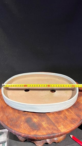 MACETA BONSAI OVALADA BLANCA