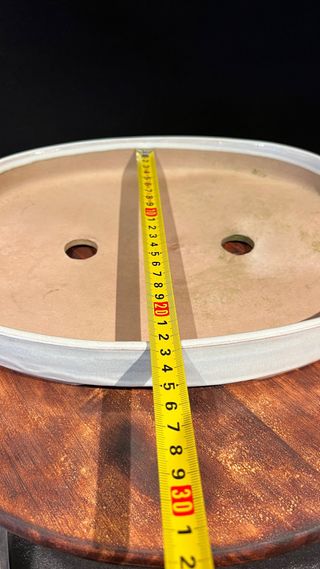 MACETA BONSAI OVALADA BLANCA