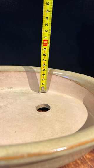 MACETA BONSAI OVALADA Color kaki.