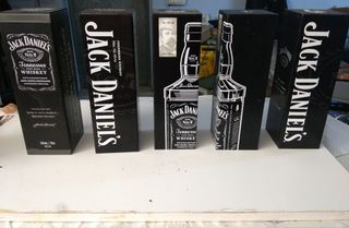 5 scatole metalliche Jack Daniel's