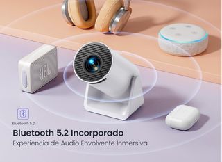 Mini Proyector 20000 Lúmenes Giratorio 270°