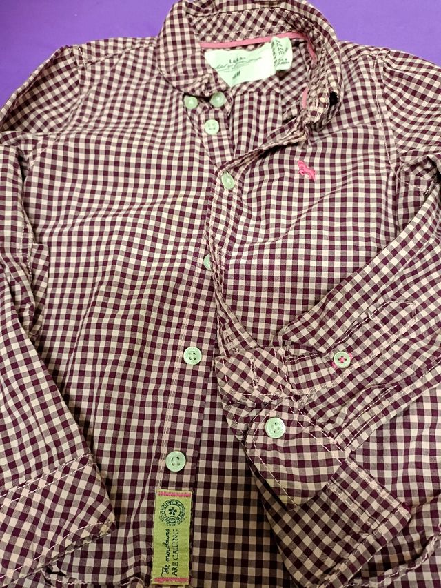Camisa Bebé Cuadros, 3-4 años