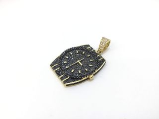 colgante oro 18k con piedra con circonita