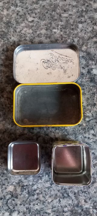 N.2 scatoline in latta Vintage