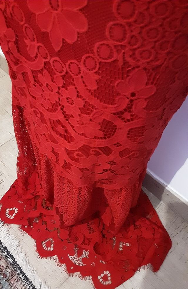 Vestito lungo in pizzo LIPSY (misure nelle foto)