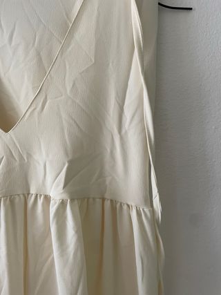 Vestito ecru lungo