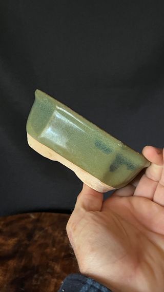 MACETA BONSAI RECTANGULAR / FLOR VERDE OLIVA MAME / SHOHIN