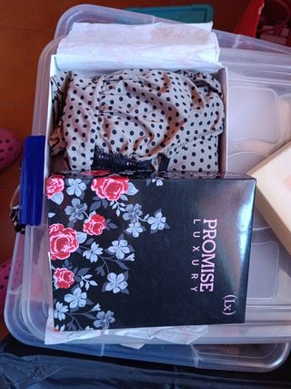 Camisón Promise Luxury XL beige lunares