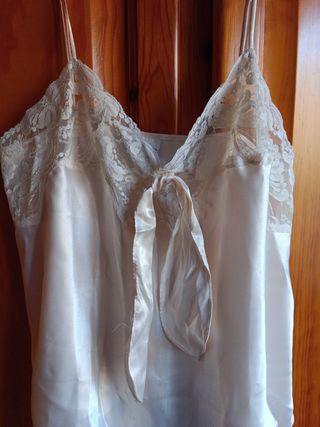 Pijama raso beige talla S