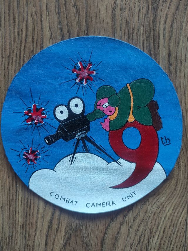 Parche de cuero pintado a mano réplica ww2