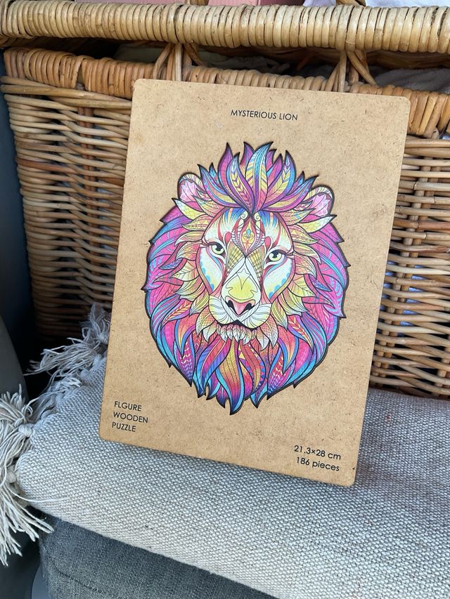 Rompecabezas León 3D de Madera