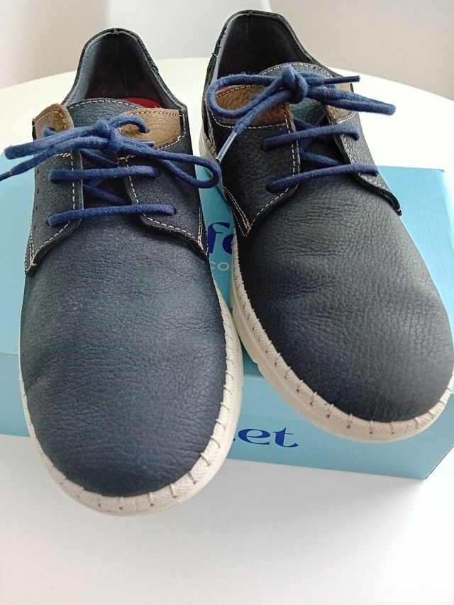 Zapatos COMFEET 42 - Azul y Marrón
