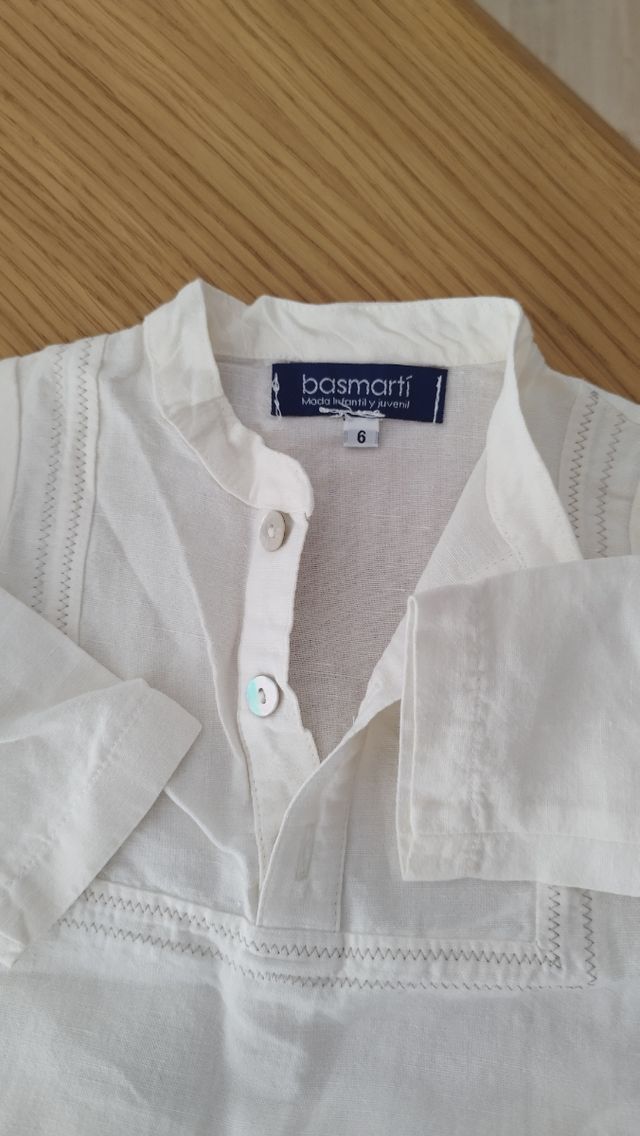 Conjunto lino bebé 6 meses Basmarti