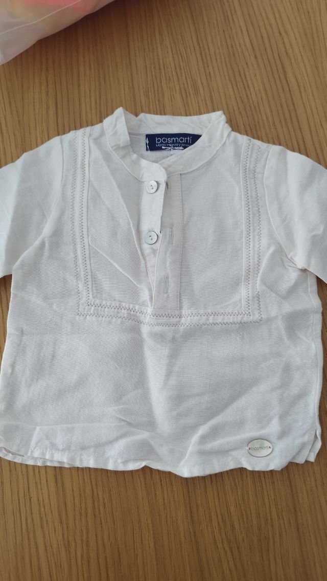 Conjunto lino bebé 6 meses Basmarti