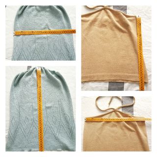 2 tops de punto con lamé