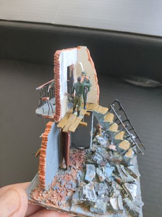 Maqueta belica "El descuido"