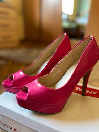 Tacones Annalisa rosa - 38