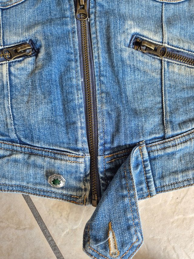 Giacca Jeans Guga Flowers bimba