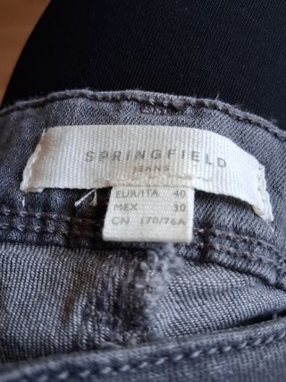 Vaqueros grises Slim - Mujer
