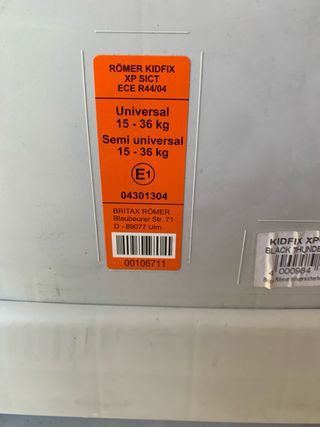 Silla coche Römer Britax
