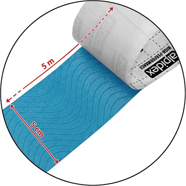 ALPIDEX Cinta Kinesiología Tape 1/3  12 Rollos