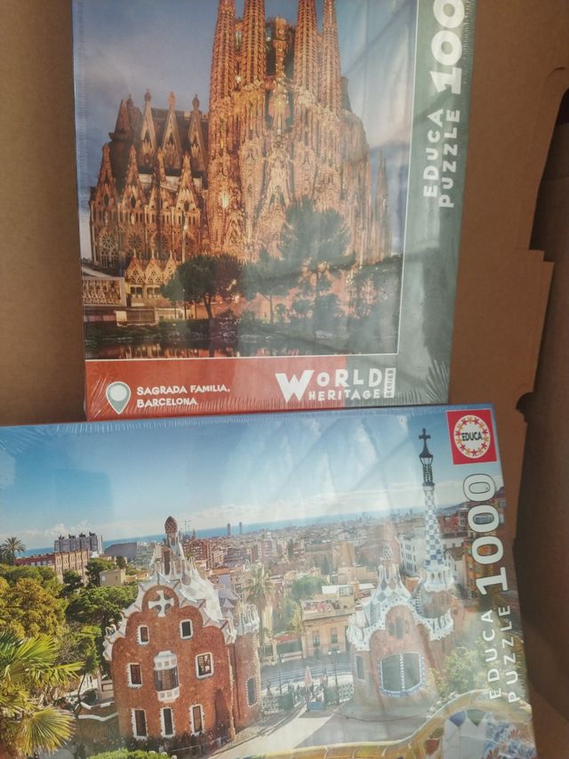 2 puzles Barcelona 1000 piezas