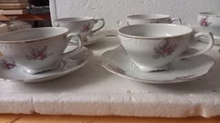 Servizio da tè in porcellana - 6 tazze