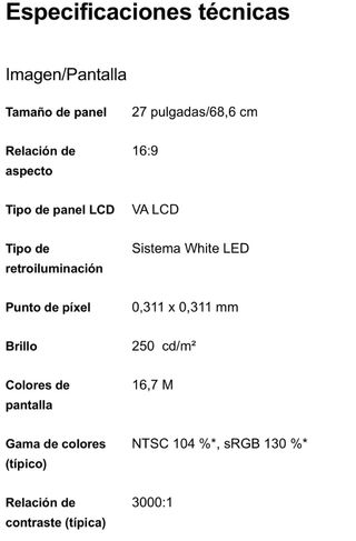 Monitor Philips 27"