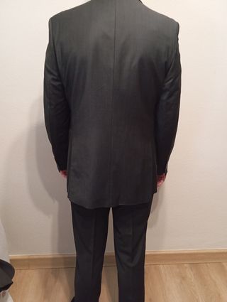 TRAJE CHAQUETA HOMBRE  ( ZARA) GRIS OSCURO
