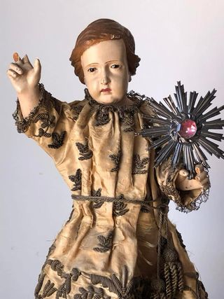 Niño Jesús talla madera XVIII-XIX