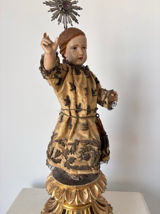 Niño Jesús talla madera XVIII-XIX Portugal