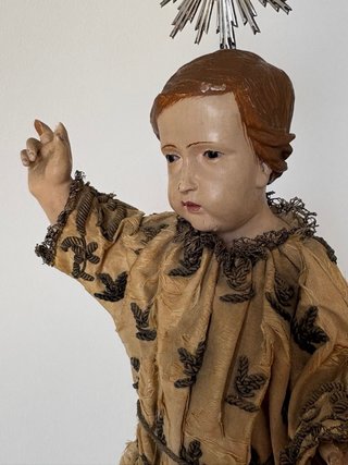 Niño Jesús talla madera XVIII-XIX Portugal
