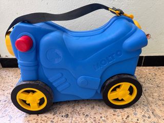 Maleta correpasillos Molto Smiler Moto Azul