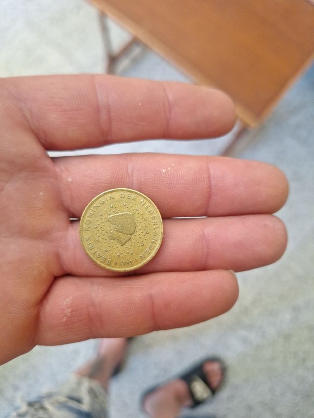 Moneda 50 céntimos Países Bajos 1999 en perfecta