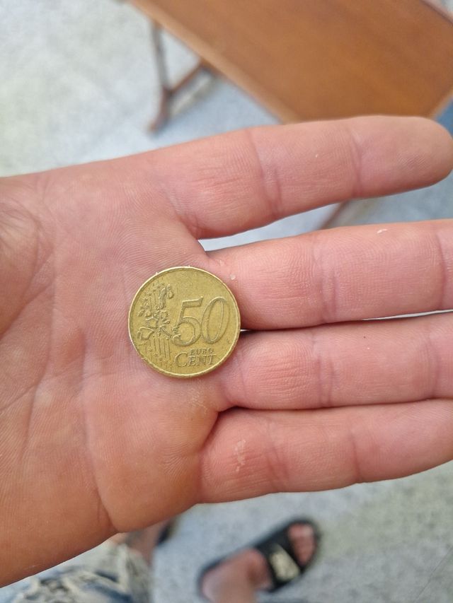 Moneda 50 céntimos Países Bajos 1999 en perfecta