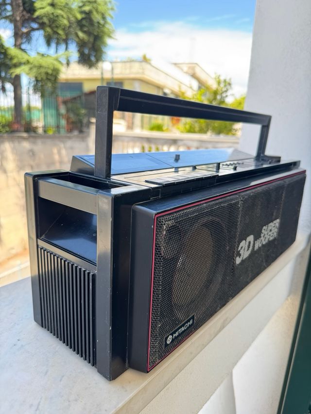 Radio boombox hitachi 3D