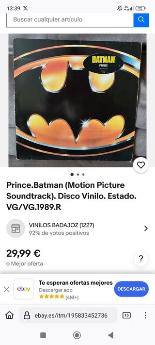 Vinilo Batman - Prince