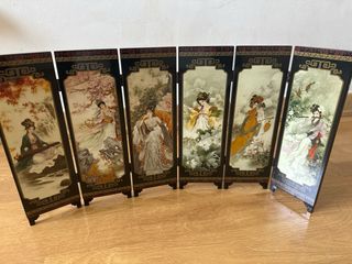 Biombo chino - 6 paneles - Decoración oriental