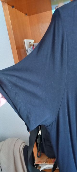 Vestido negro largo verano talla grande