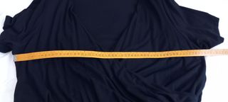 Vestido negro largo verano talla grande