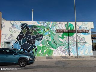 DECO HOGAR pintura mural graffiti persiana PINTOR