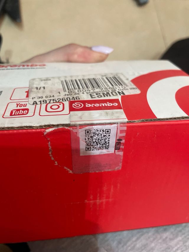 Pastiglie freno P30 035 Brembo posteriori