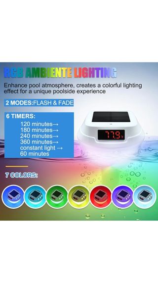 Termómetro solar flotante piscina