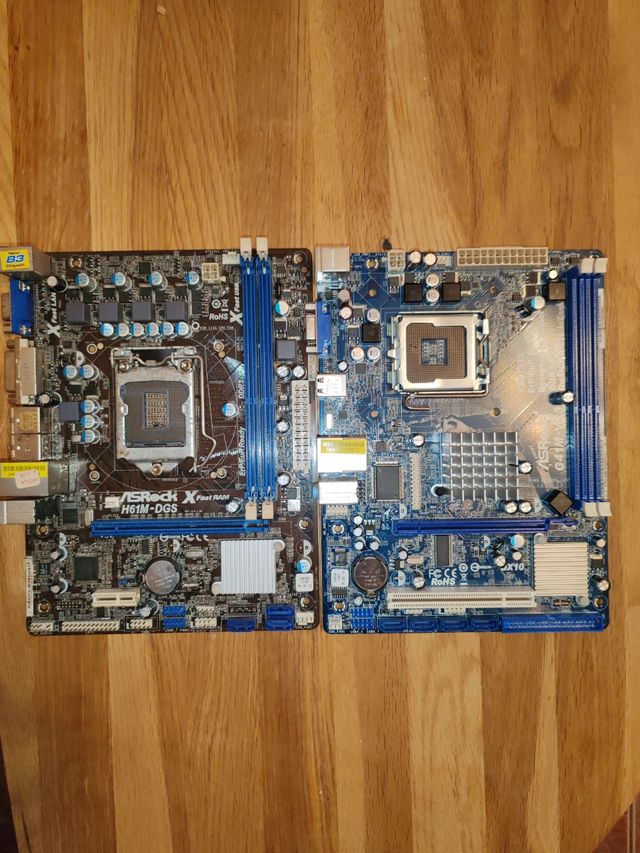 2 Placas Base ASRock, para piezas